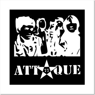 Attaque 77- white lines Posters and Art